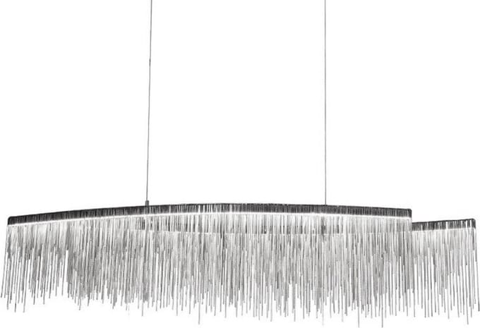 Toolight App891-Cp Chain Hanglamp Grijs 100X100X102,5Cm