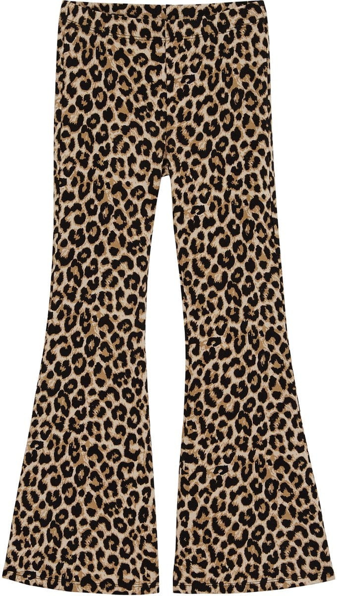 WE Fashion Meisjes slim fit flared legging met print