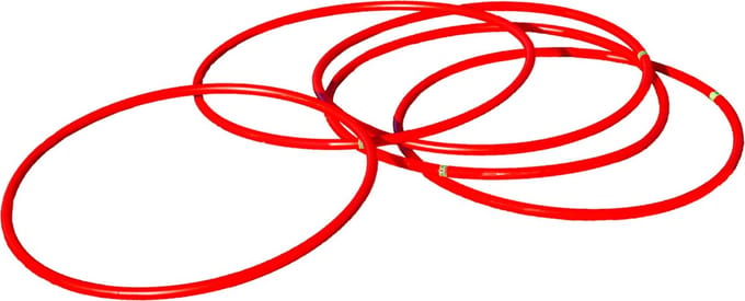5 ronde coördinatiehoepels - 60cm
