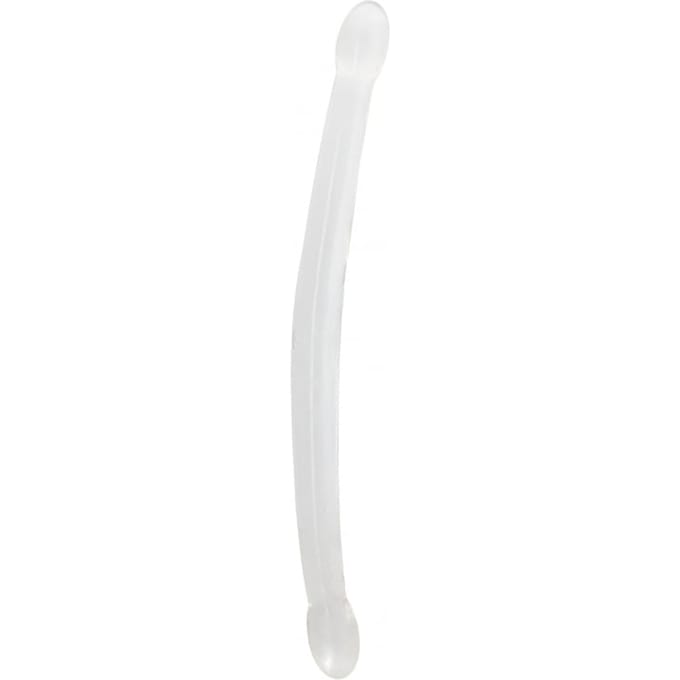 Shots - RealRock Niet-Realistische Dubbele Dong - 42 cm transparent