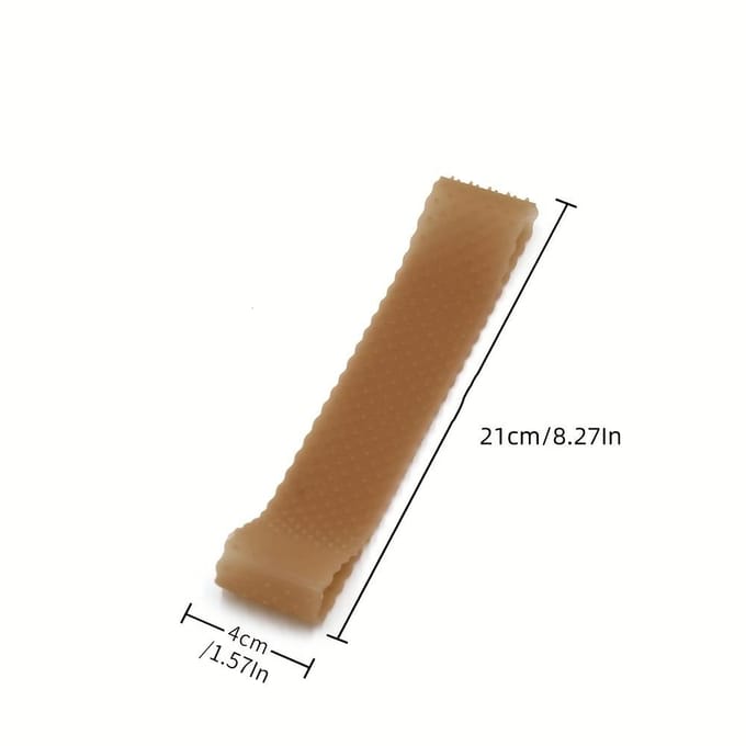 Verstelbare Neopreen Pruikband met Siliconen Grip, Niet-Textiele Haarinweefmethode, Geschikt voor Normale Haartypes, Veilige Pruik Hoofdband Fix beige