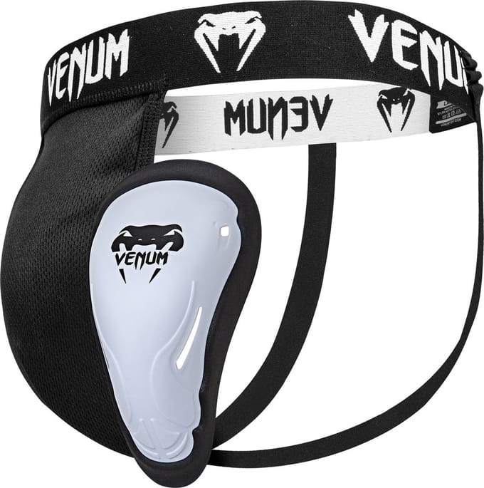 Venum Challenger Tok – Kruisbeschermer voor Vechtsporten – Zwart/Wit – Maat M