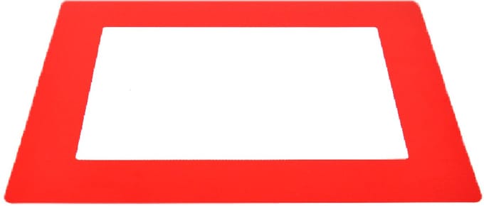 Floor Frame Pro zelfklevend documentvenster voor op de vloer - Rood - x x - - Polyvinylchloride (PVC) - - Voor binnen