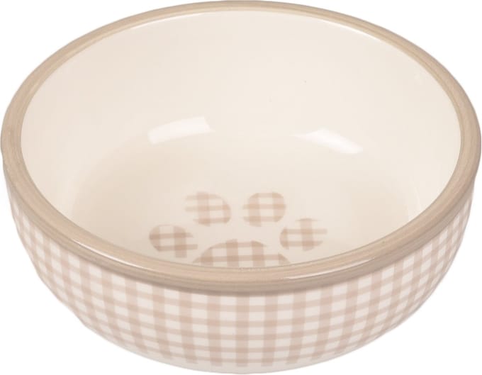 Flamingo - Katten Waterbak Mylo - Beige - 13.5 x 13.5 x 4.5 cm - 310 ml