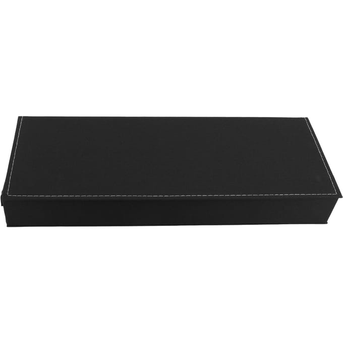 Organisateur de Lunettes Boîte de Rangement 8 Compartiments Anti-Poussière Vitrine Présentoir Porte-Lunettes black