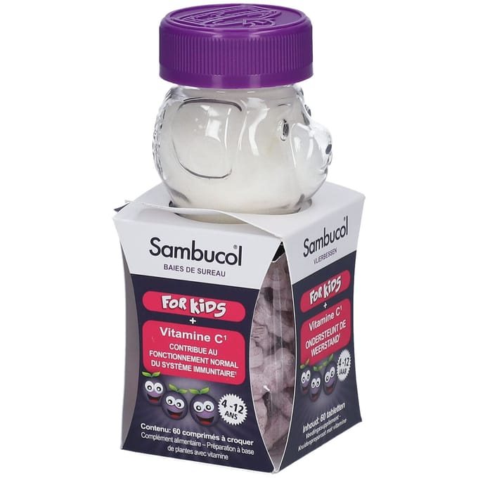 Sambucol Kauwtabletten Kids - 60 kauwtabletten - Voedingssupplement