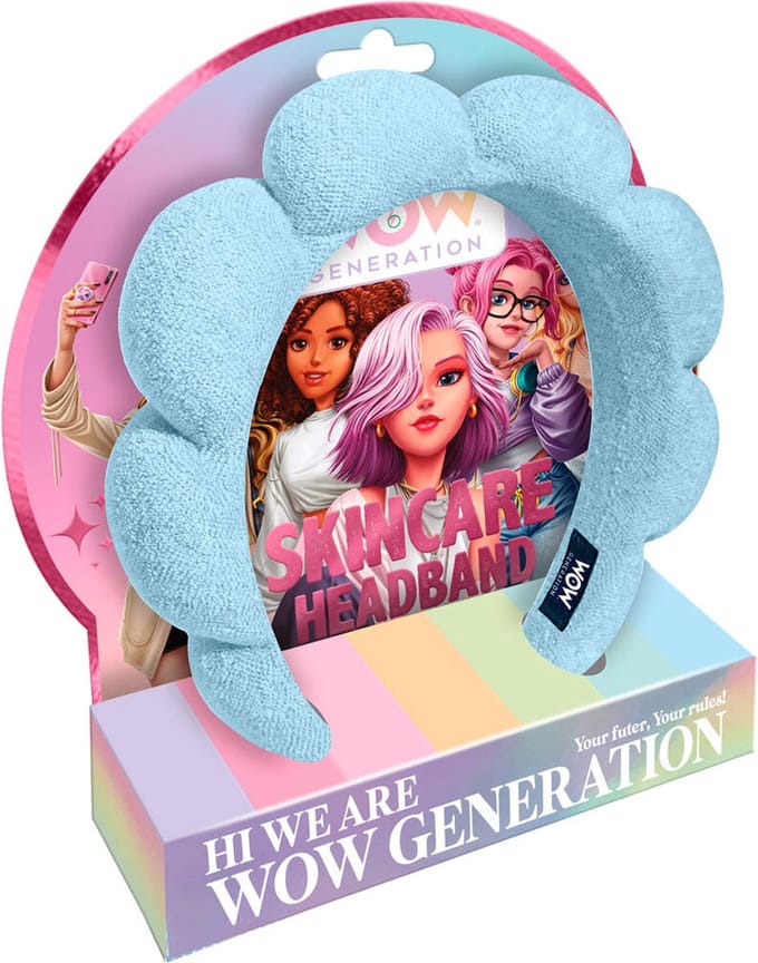 Wow Generation Fluffy Haarband voor huidverzorging - Blauw