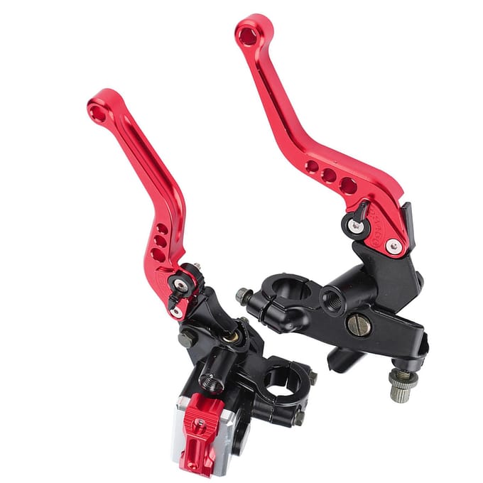 1 Paar 78 (22 mm) Universele Motorfiets Rem Koppeling Hoofdcilinder Reservoir Hendels Rood rood