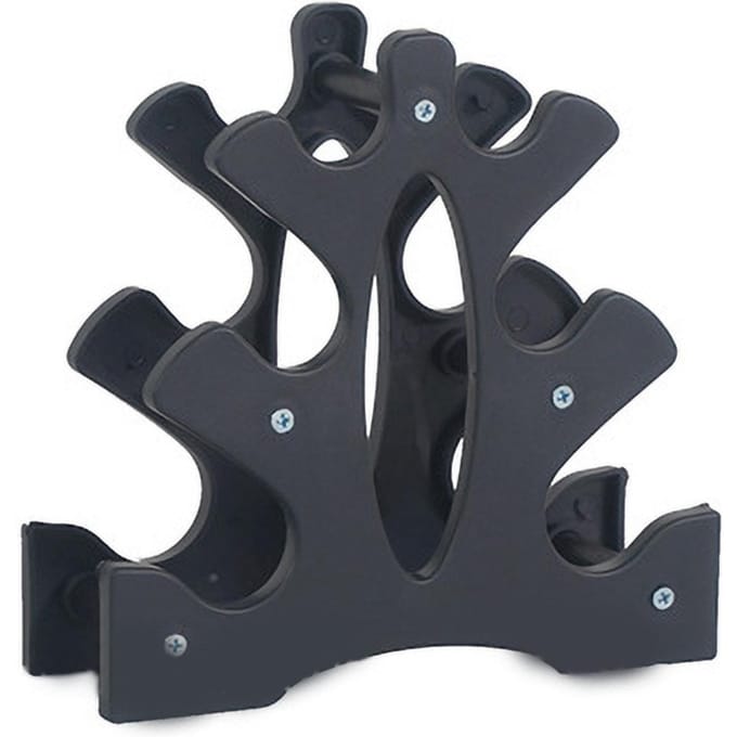 Driehoekige Halterstandaard 3 Lagen Gewichtshouder 23x22.5x8.5cm voor Home Gym Oefening gray