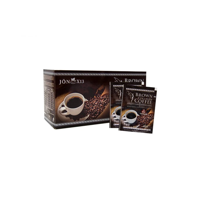 Bruine thee Collageenkoffie Gemengde kruidenkoffie met collageen Pack of 1