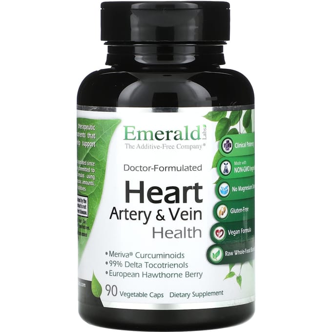 Emerald Laboratories, Hartslagader- en adergezondheid, 90 vegetarische capsules