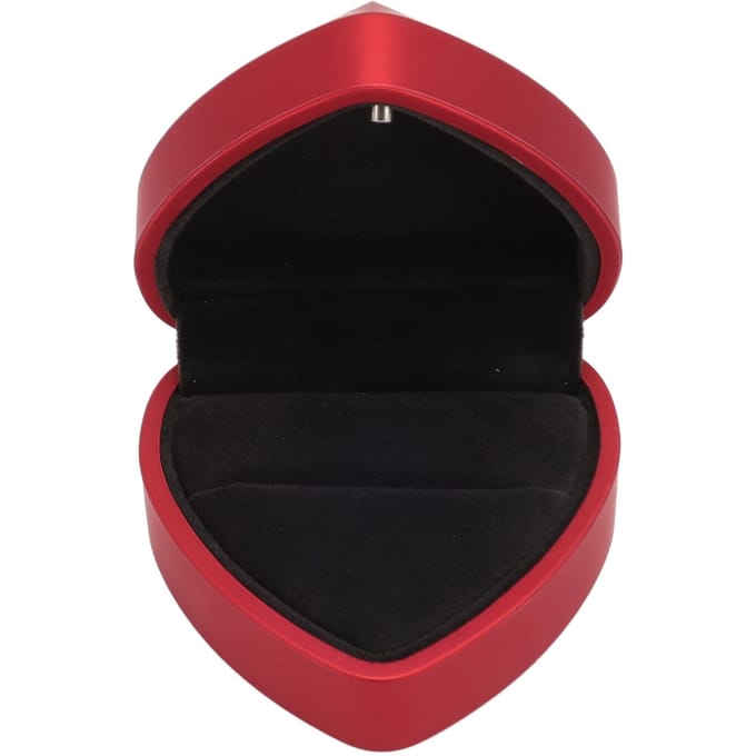 Ringdoos LED Hartvormige Ringdoos Waterdicht Exquise Ringetui Romantisch Decoratief Juweel rood