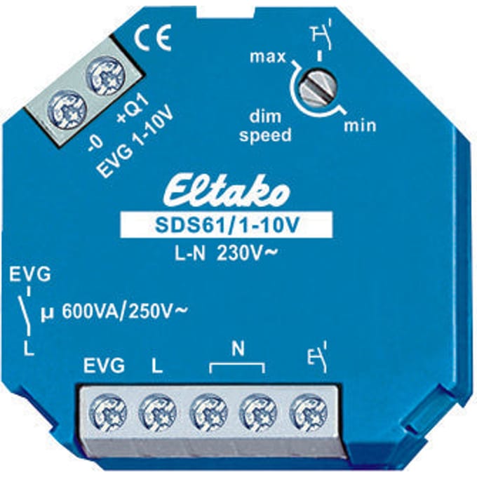 Eltako 61100800 DIN-rail dimmer Blauw