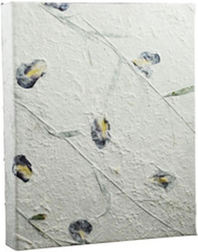 4-rings map, mulberry papier met irisbloemen