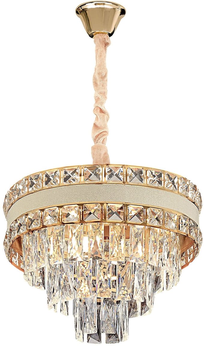 Toolight G047-Cp 40Cm - Hanglamp - Gouden - 39X39X25Cm