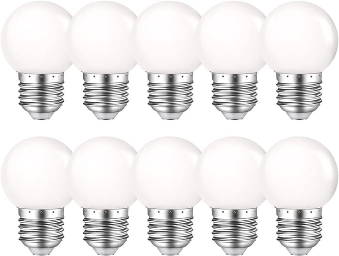 E27 LED G45 Gloeilamp Warm Wit 2700K - 10 Stuks Decoratieve Lampe