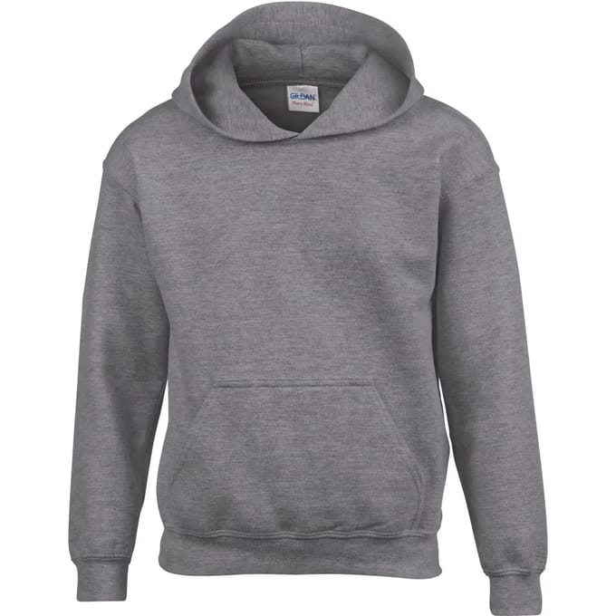Gildan Heavy Blend™ Classic Fit Youth Hooded Sweatshirt GI18500B - Graphite Heather - 5/6 years (S)