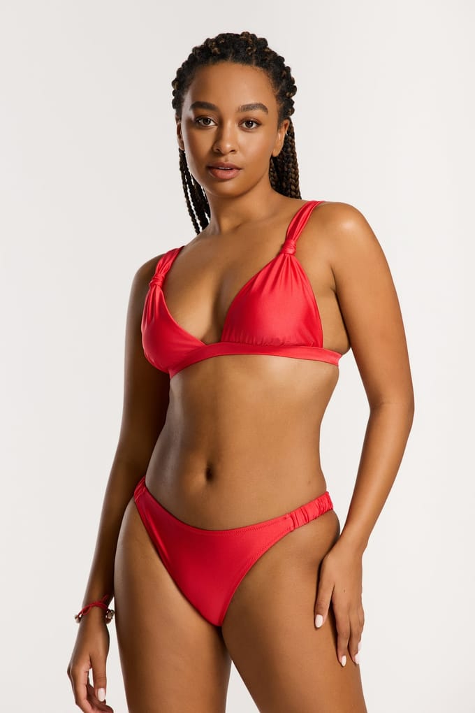 Shiwi Kiki Bikini Set Red Hibiscus Taglia: 36 | Bikini Outlet | Donna | Rosso
