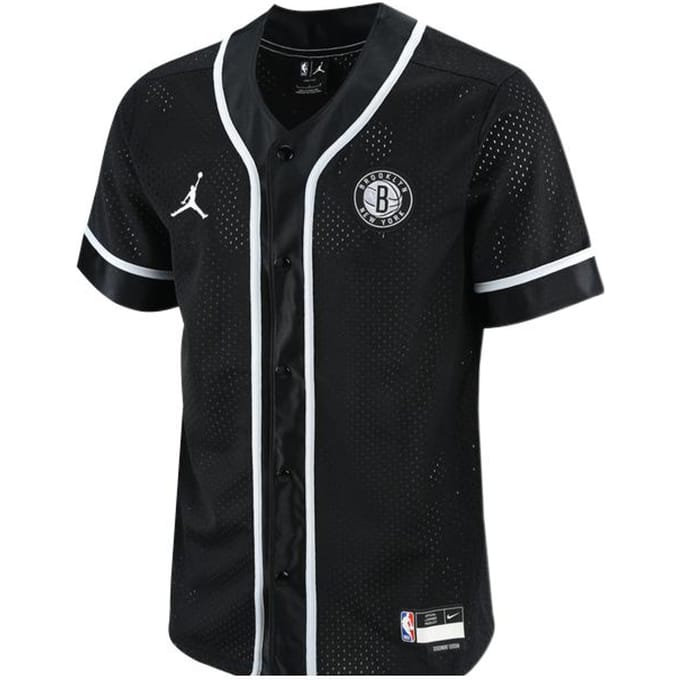 Jordan T-shirts Heren Zwart V-hals Normale Rechte Pasvorm M black