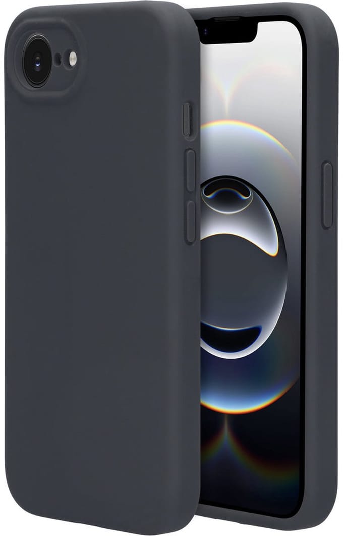 Mobiparts hoesje geschikt voor de Apple iPhone 16e Apple iPhone 17e - Siliconen - Grijs
