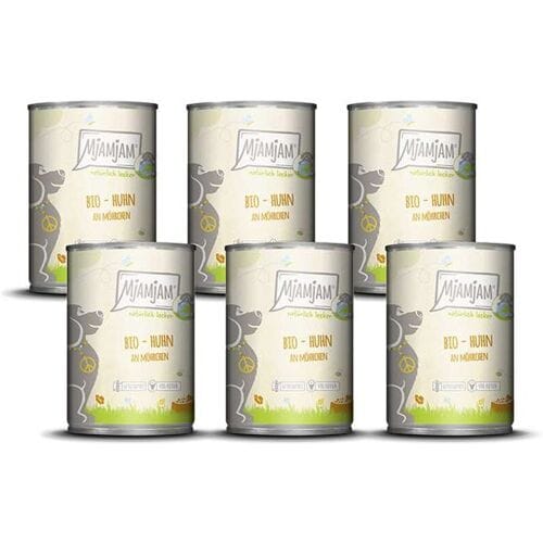 MjAMjAM - Natuurlijk lekker - BIO kip met wortel 6 x 400 g