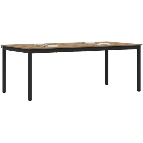 vidaXL - Eettafels - 200 - x - 100 - x - 75 - cm - Bewerkt - hout - Rechthoekig