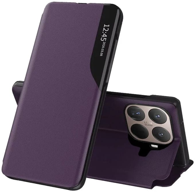 Hoesje geschikt voor Xiaomi 15T Pro - Techsuit eFold Book Case - Paars