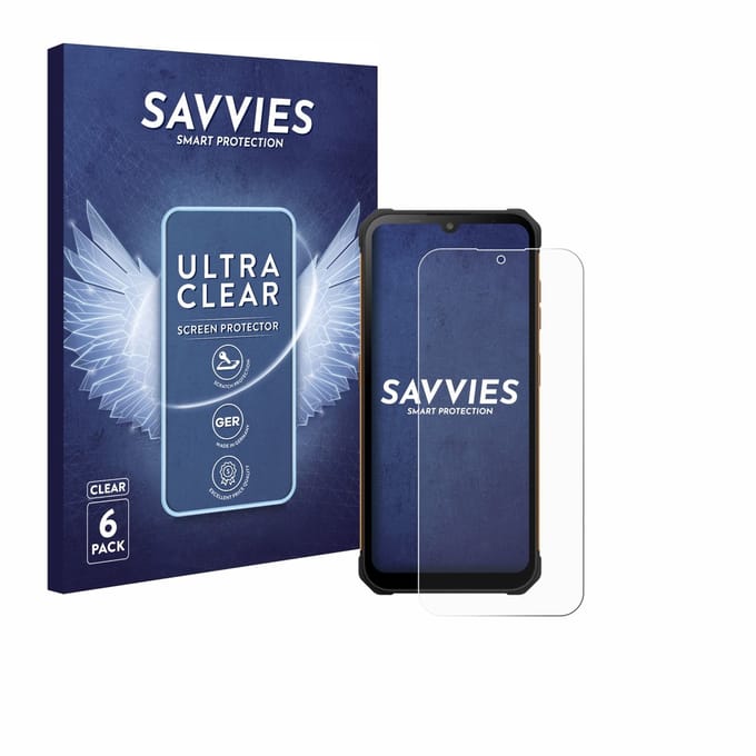 Savvies - Screenprotector voor Hammer Iron Va - Folie Beschermfolie transparant 6 Stuks