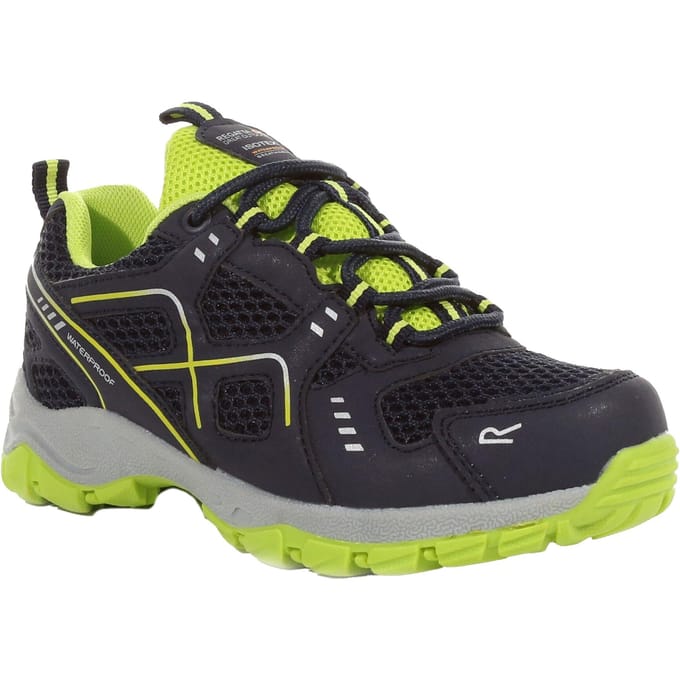 Regatta Kinder/Kinder Vendeavour Wandelschoenen (Navy/Lime Punch)
