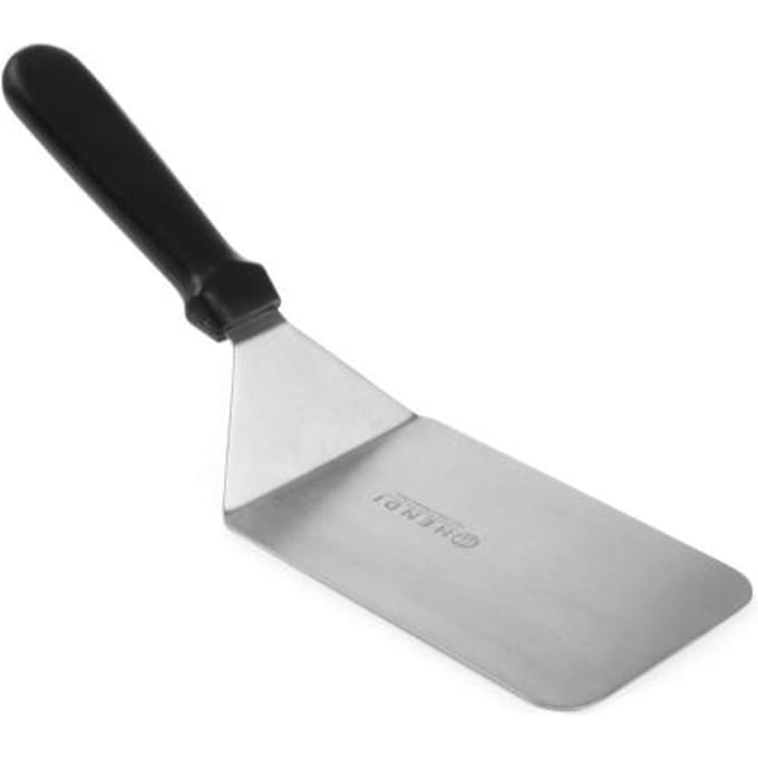 HENDI Flexibele spatel – vaatwasmachinebestendig – roestvrij staal – zwart – 320x96 mm