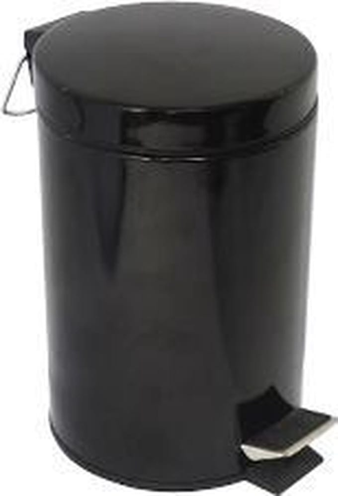Easybin Pedaalemmer 3 liter afvalemmer Zwart
