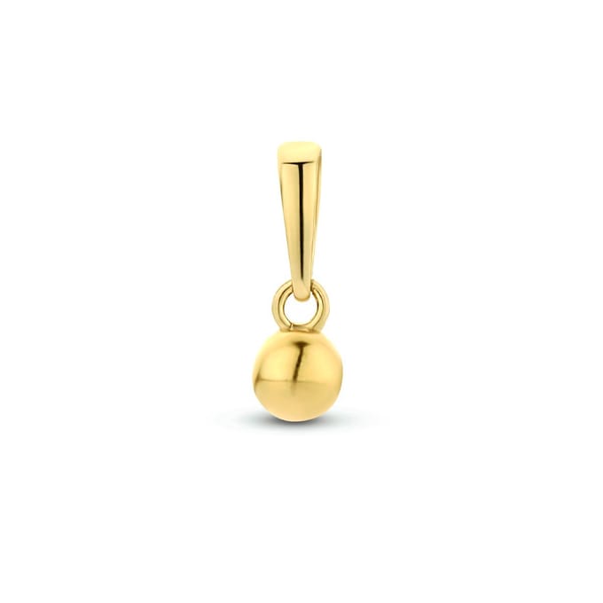 hanger bolletje 9 mm 14K geelgoud