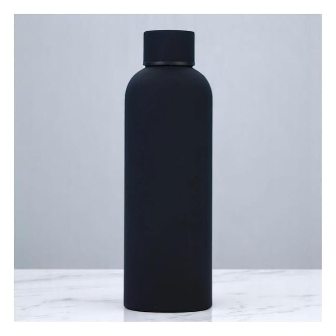 RVS Thermos Fles 500ml - Mat Zwart