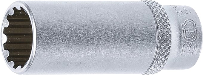 BGS Dopsleuteldop Gear Lock, diep - 1/4 - 13 mm