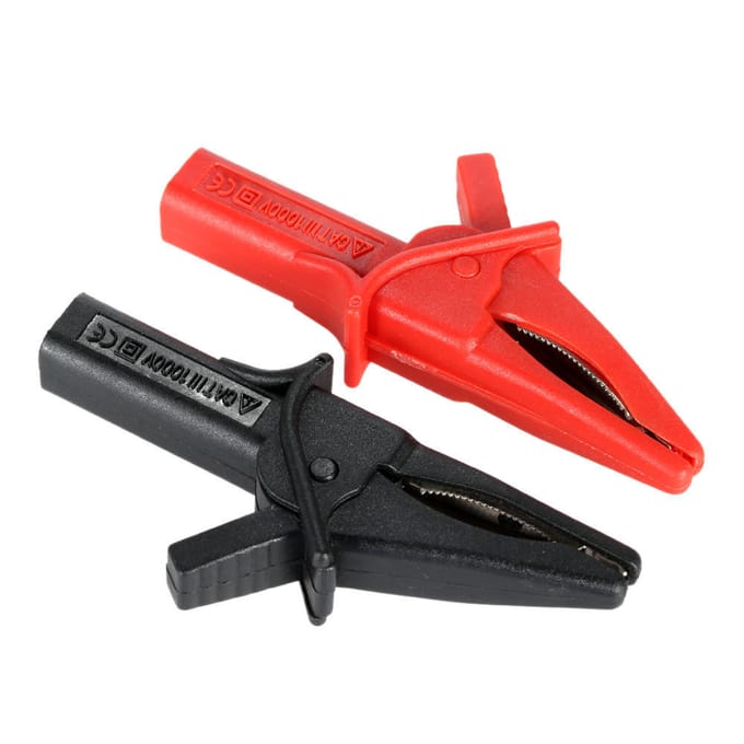 Hantek HT18A Krokodilclip Montage van DSO3064 2 stuks Grote Dolfijn Gator Clips Rood + Zwart