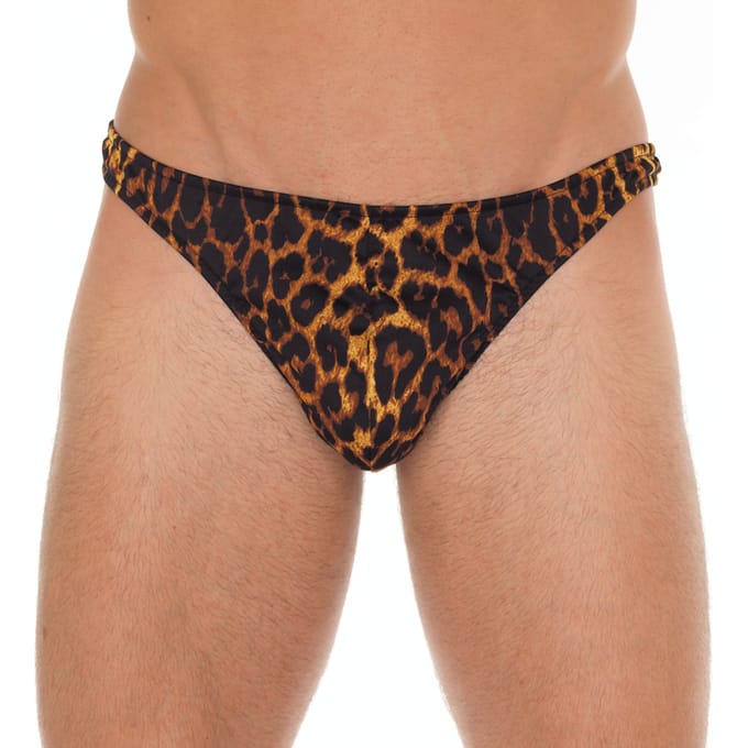 Amorable - Erotische Herenstring Met Panter Print - One Size