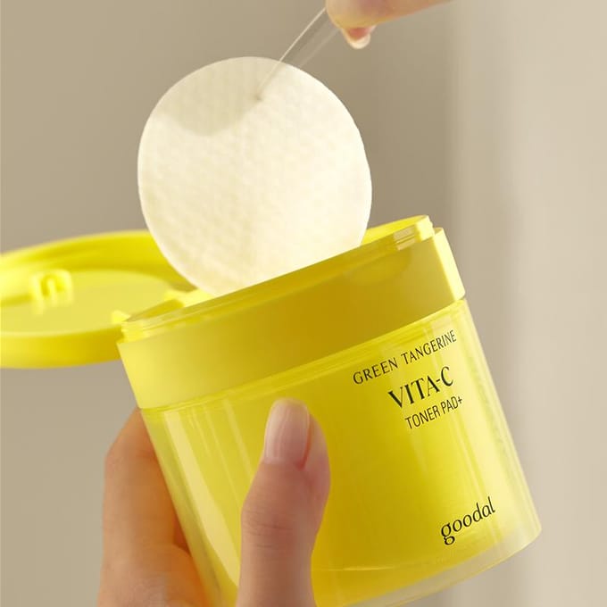 Goodal Green Tangerine Vita C Toner Pad (3 options) #1PCS yellow