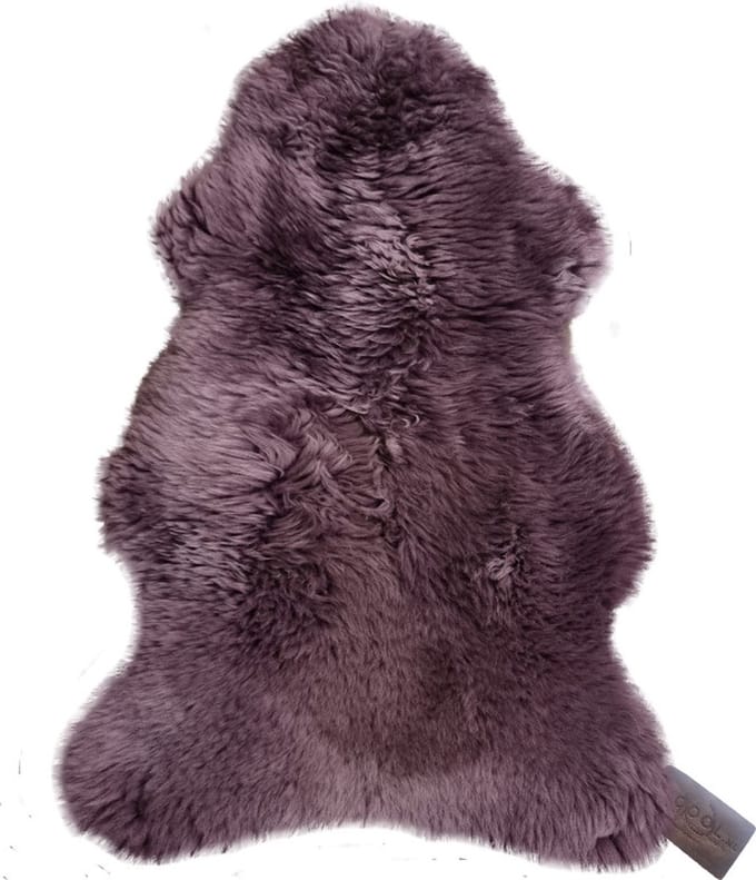 WOOOL Schapenvacht - Australisch Paars L (105x60cm) 100% Echte Schapenvachten - ECO+ Dierenvel