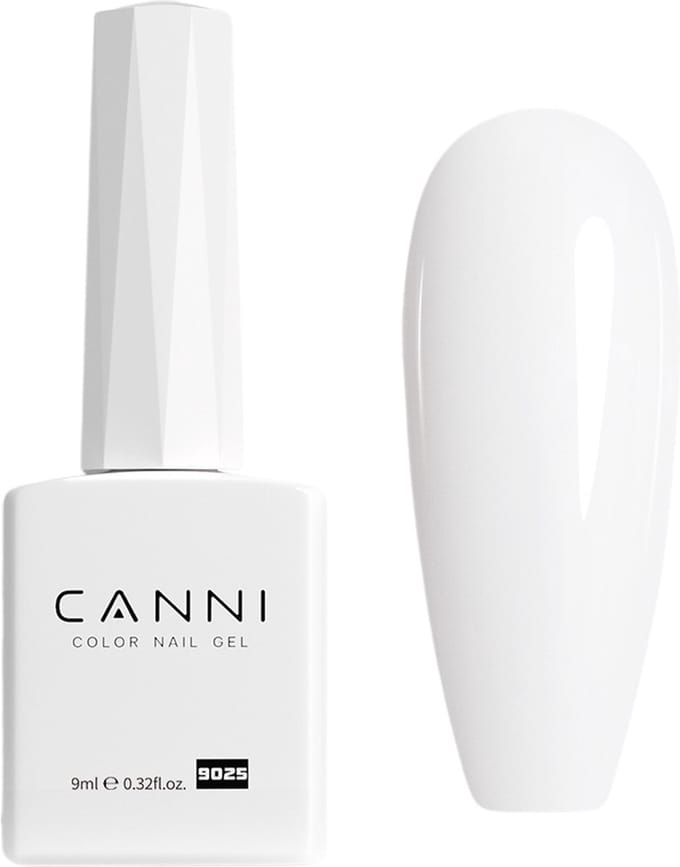 Canni UV Gellak Wit - 9 ml - Witte Gellak - Gellac Wit - Gellak Kleuren - Canni Gellak - Gellak Nagellak