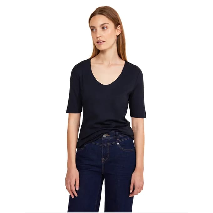 T-shirt met V-hals