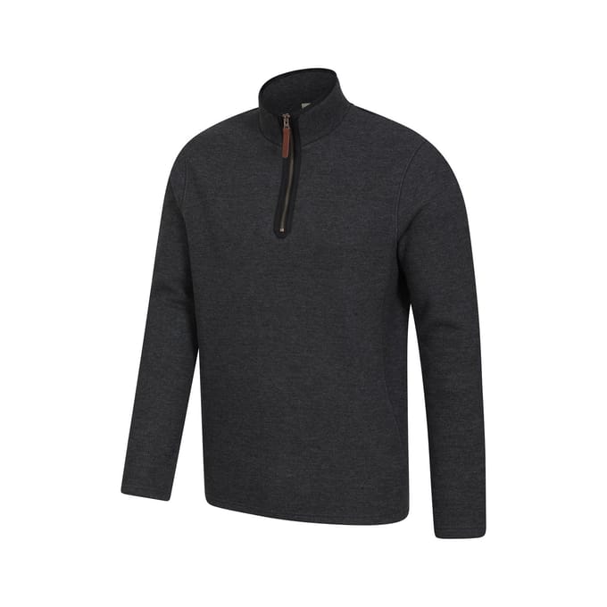 Mountain Warehouse Heren Beta Contrast Ritssluiting (Houtskool)