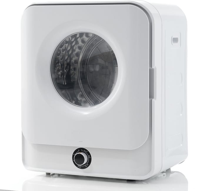 Wäschetrockner 3,0 kg – 830 W – 62 dB – 5 programma's – wandmontage – compact – voor wasruimtes – 49,5x43,5x59,5 cm – 1 st – wit