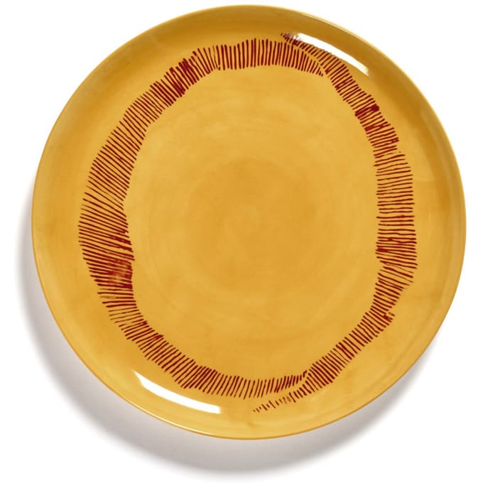 Serax Feast Bord L - Set - yellow/stripes root