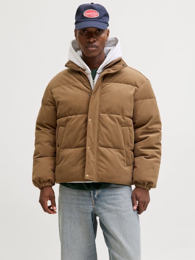 JACK&JONES - JORGREENE CORDUROY PUFFER JACKET - Heren - Buitenjassen