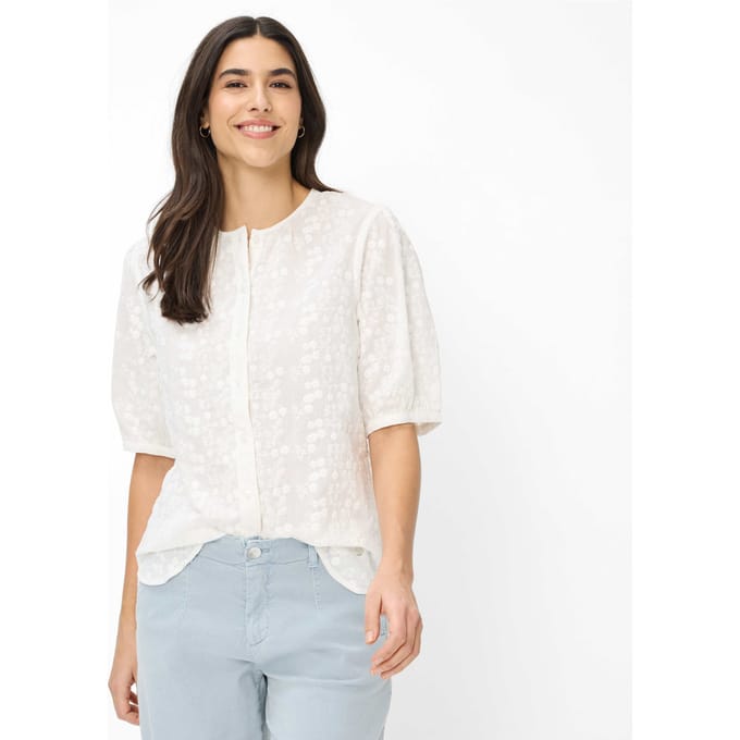 Brax Dames Blouse  Style VEA white, wit, maat 44