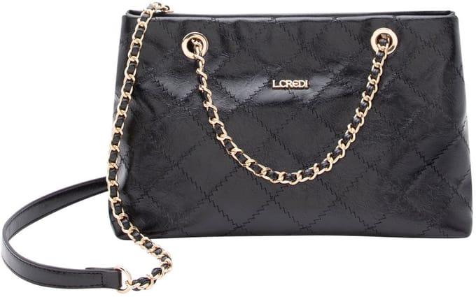 L.CREDI schoudertas Remalia Crossbody Bag Black zwart