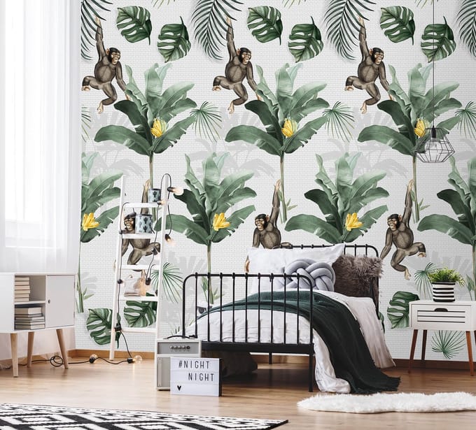 INGK Kinderbehang - Olive & Noah - It's A Monkey Town