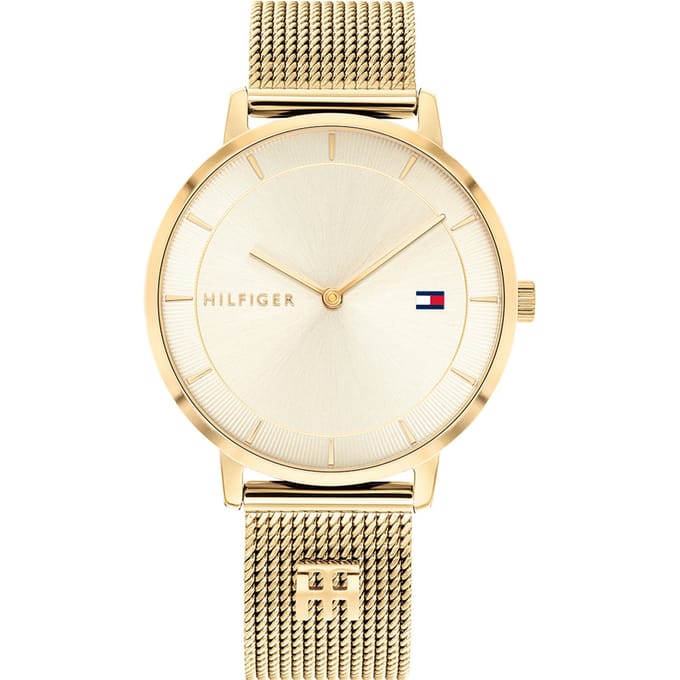 Tommy Hilfiger 1782286 Dames RVS Analoog Horloge goud