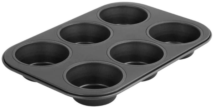Muffinvorm 6 holtes 28 x 19 cm Zenker Black Metallic