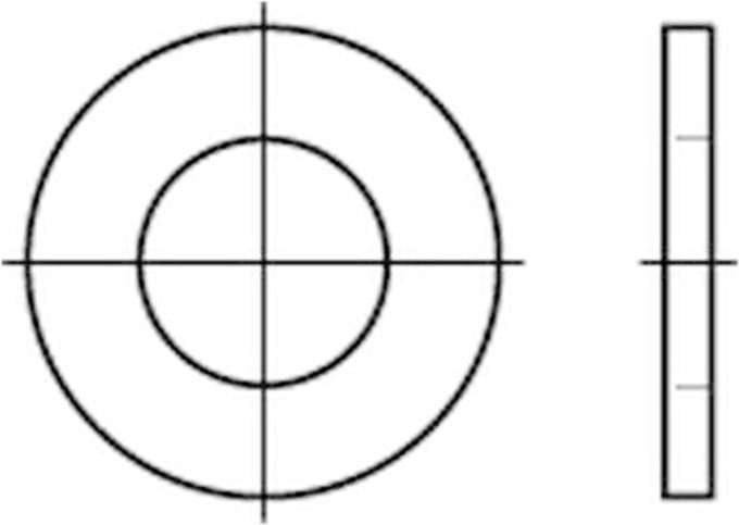 Sluitring Din126 Vlak M12 Thermisch Verzinkt - 200 stuks